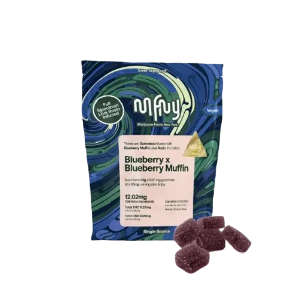 MFNY Gummies LIve Rosin Blueberry X Blueberry Muffin 100mg