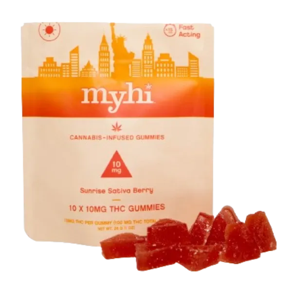 MyHi Gummies Sunrise Sativa Berry 100mg
