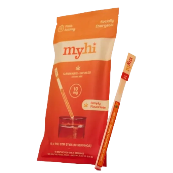 MyHi Stir Stik Drink Mix Simply Flavorless 10mg 10pk