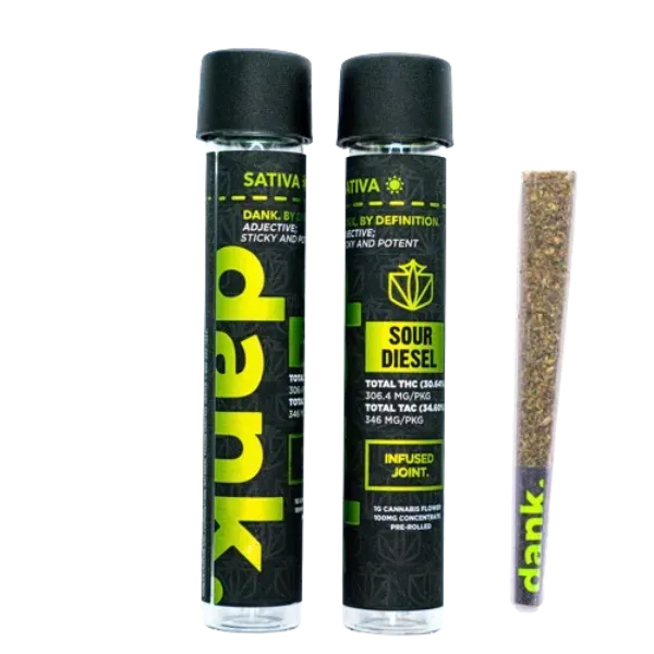 Dank Infused Pre Roll Sour Diesel