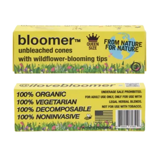 Bloomer Plantable Wax Tip Pre Roll Cones Queen Size