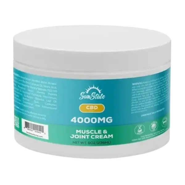 HEMP DERIVED | SunState Hemp CBD Muscle And Joint Cream