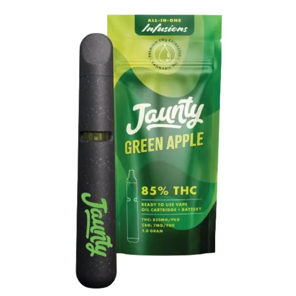 Jaunty Infusions Disposable Vaporizers Green Apple 1g
