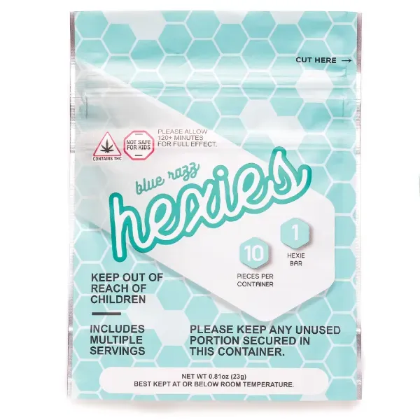 Hexies Gummies Blue Razz