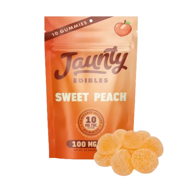 Jaunty Gummies Sweet Peach 100mg