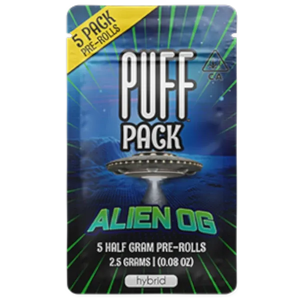 PUFF Pre Roll Pack Alien OG 5pk