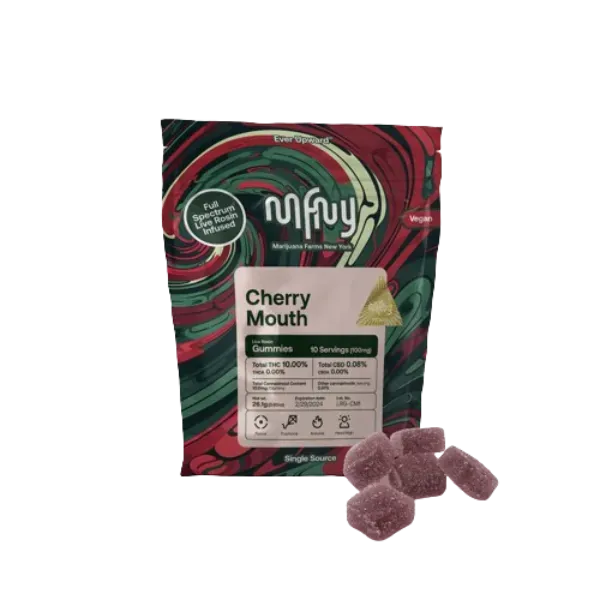 MFNY Gummies LIve Rosin Cherry Mouth 100mg