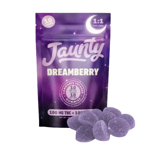 Jaunty Gummies Dreamberry 1:1 THC:CBN 100mg