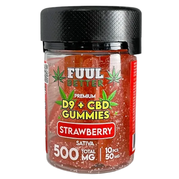 HEMP DERIVED | FUUL BETTER Gummies Delta-9 THC Strawberry 500mg