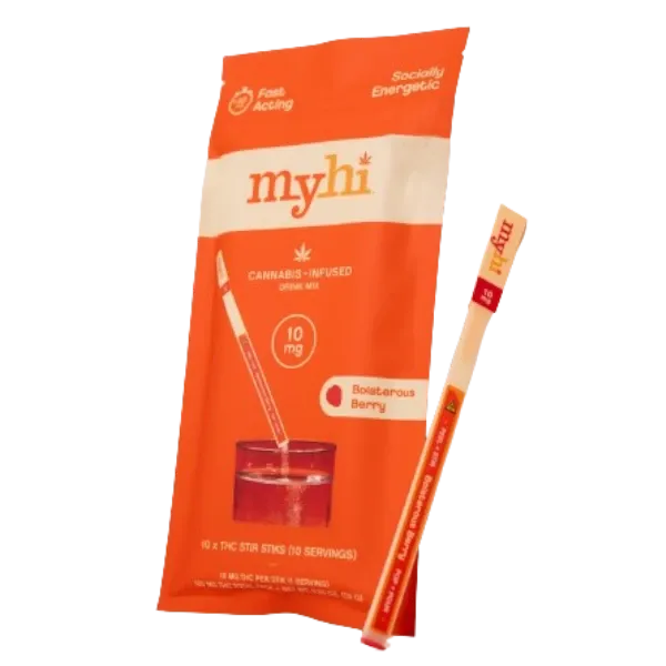 MyHi Stir Stik Drink Mix Boisterous Berry 10pk