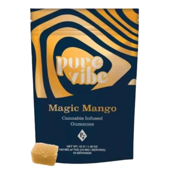 Pure Vibe Gummies Magic Mango 100mg
