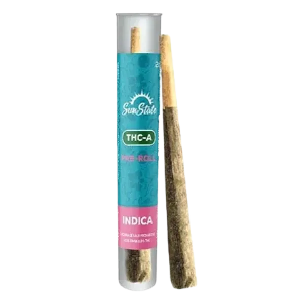 HEMP DERIVED | SunState Hemp THC-A Pre Roll Indica 2g