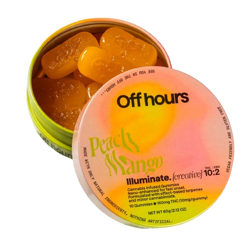 Off Hours Gummies Illuminate Peach Mango