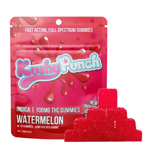 Kushy Punch Gummies Watermelon 20ct