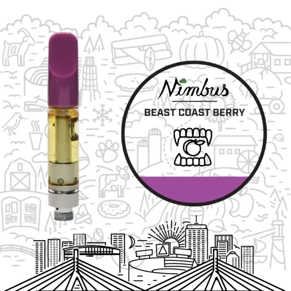 Nimbus Vape Cartridge Beast Coast Berry Kush 1g