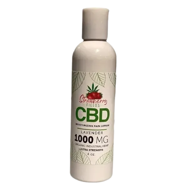 HEMP DERIVED | Strawberry Fields CBD Lotion 1000mg 4oz