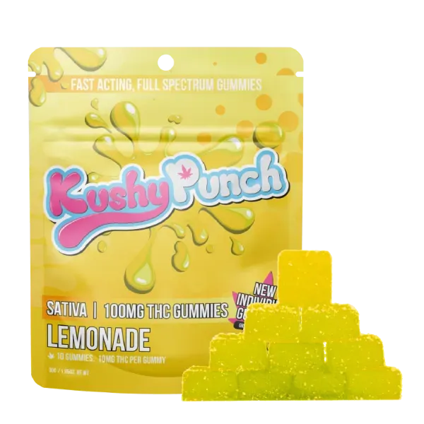 Kushy Punch Gummies Lemonade 20ct
