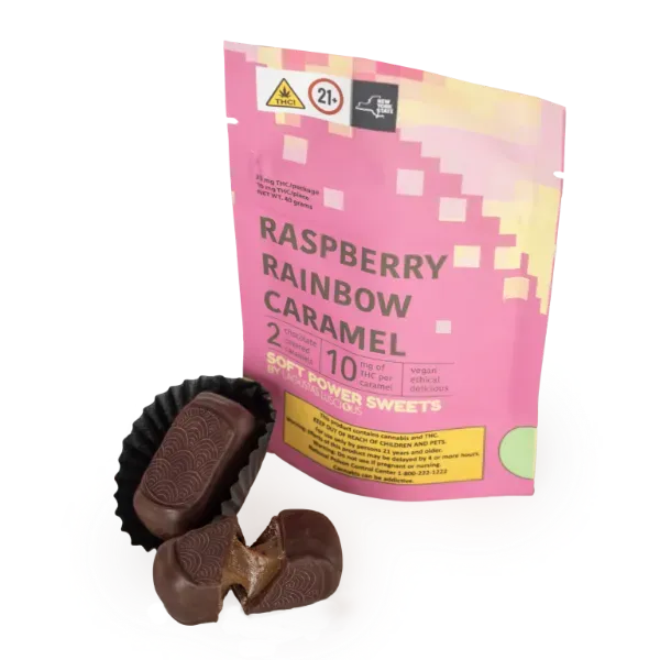 Soft Power Sweets Chocolates Raspberry Almond Caramel 20mg