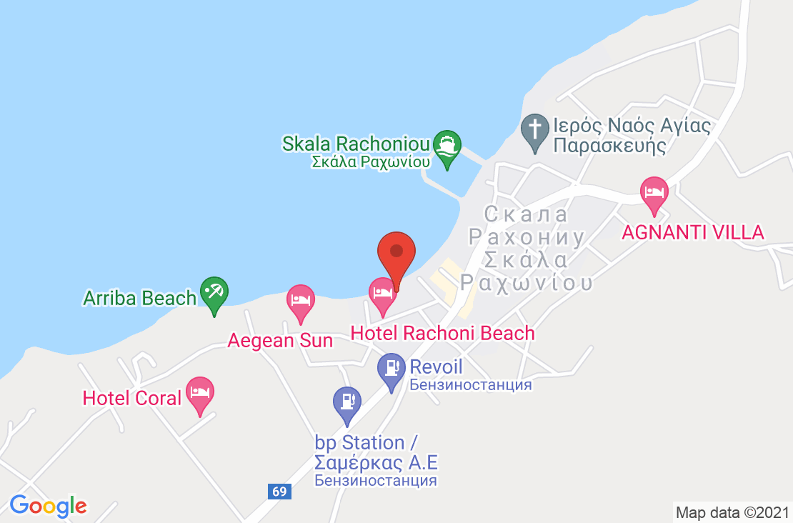 Разположение на Sunrise Beach - Thassos на картата