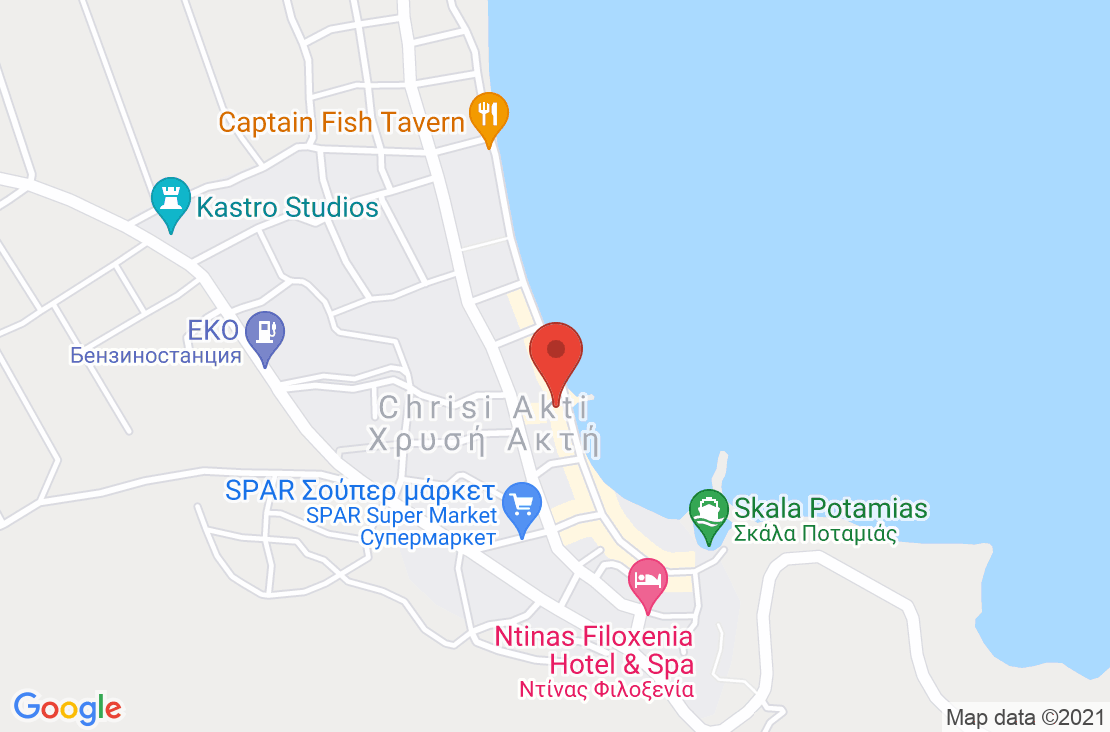 Разположение на Blue Sea Beach Hotel на картата