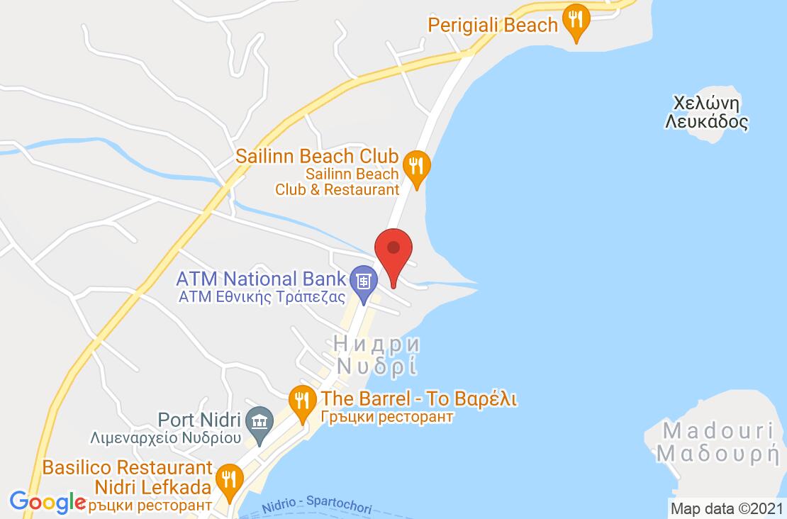 Разположение на Avra Beach Hotel на картата