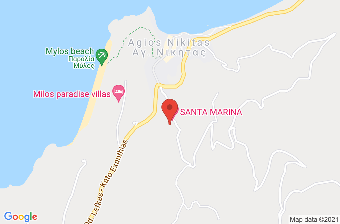 Разположение на Santa Marina Hotel на картата