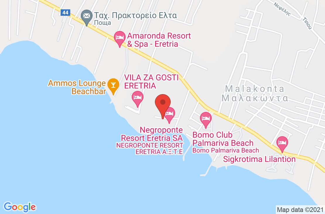 Разположение на Negroponte Resort на картата