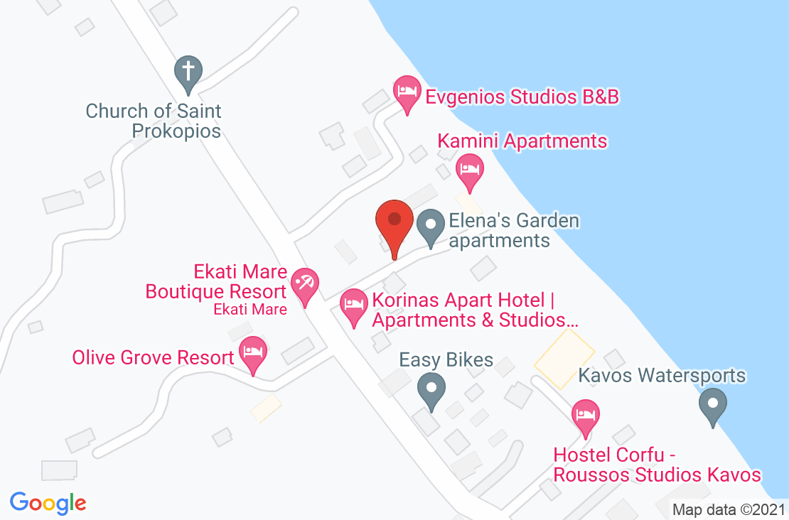 Разположение на Ekati Mare Hotel & Suites на картата