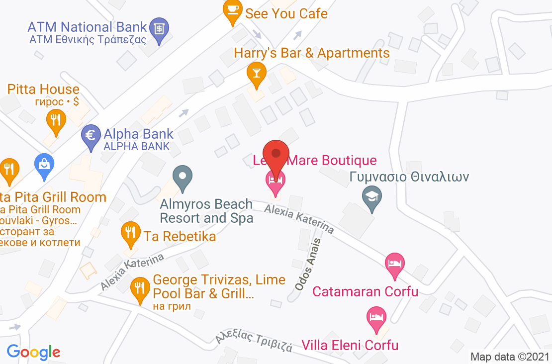 Разположение на Lena Mare Boutique Hotel на картата