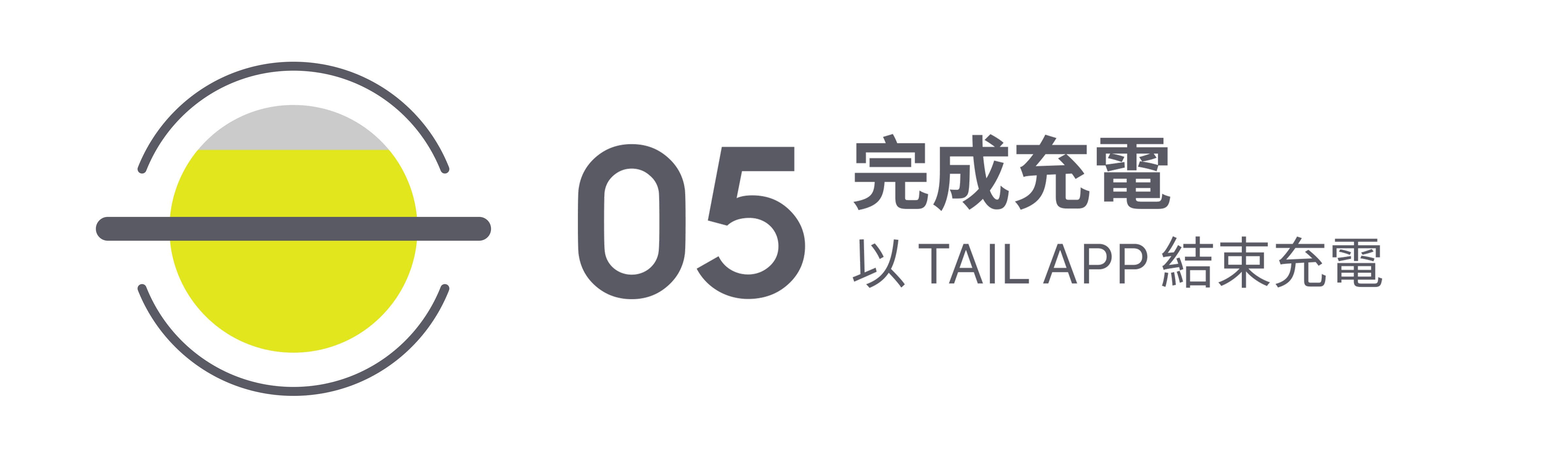 完成充電