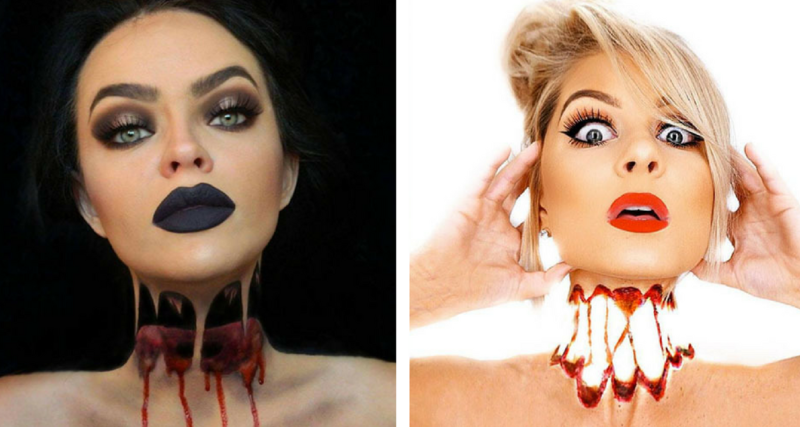 WOW! Este maquillaje para halloween te hará perder la cabeza