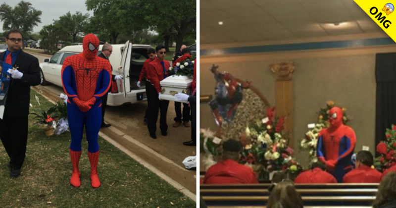 Policía usa traje de 'Spiderman' en funeral de niño que no salvó - EXA CDMX