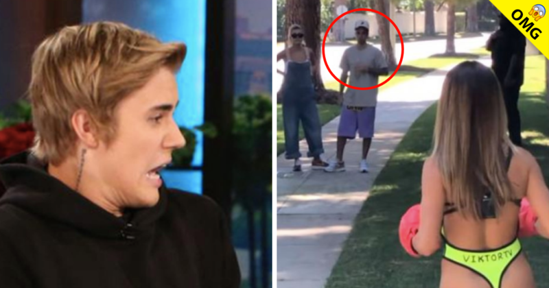 Boxeadora reta a pelea a Justin Bieber en plena calle