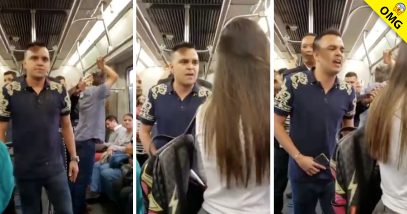 Chico corta a su novia con serenata en el metro