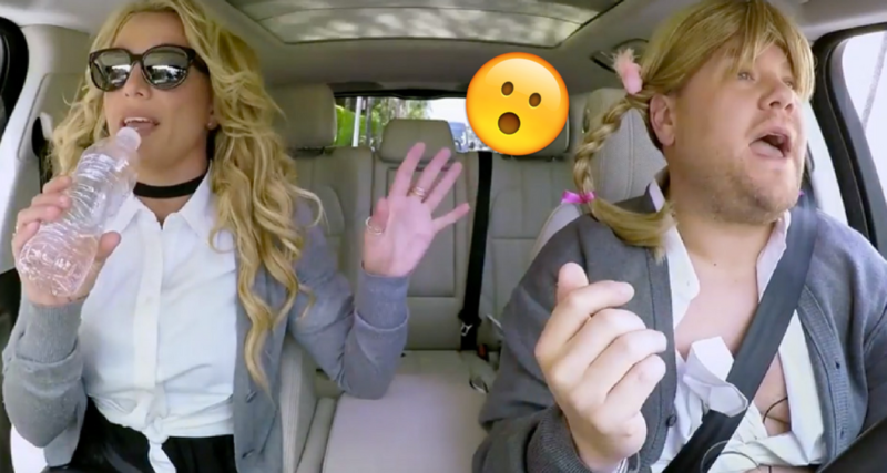 OMG! Britney sorprendió a todos cantando en el Carpool Karaoke