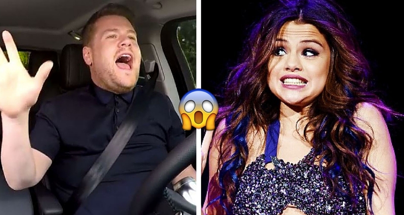 Selena revolucionó épicamente el Carpool Karaoke de James Corden