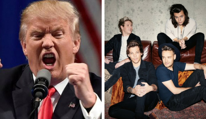 ¡¿QUÉ?! Trump corre a un One Direction de su hotel