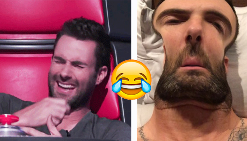 Adam Levine liga mujeres incluso con esta cara