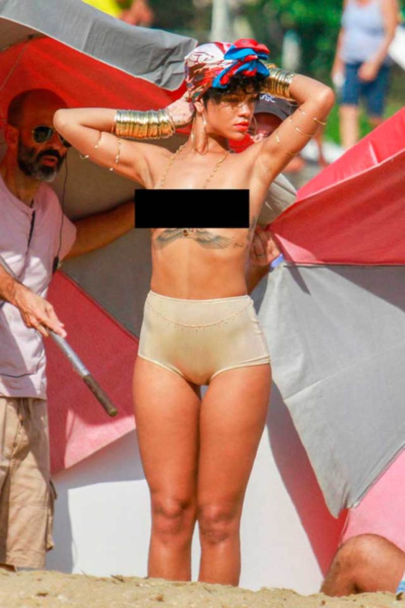 Rihanna posa con poca ropa para la revista Vogue Brasil - EXA CDMX