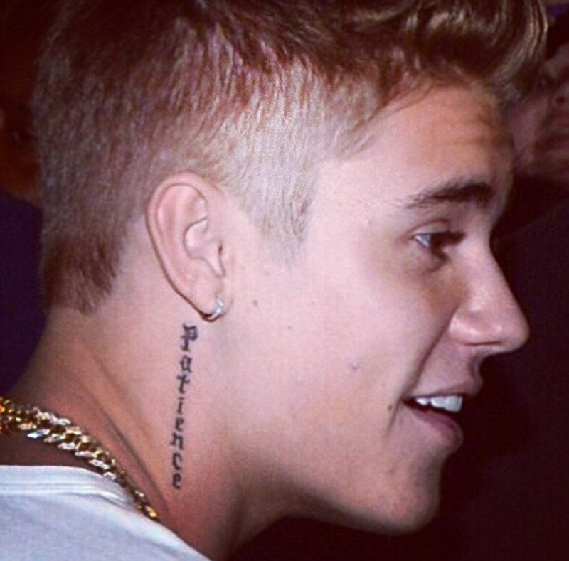 Después de decir que ya no quería, Justin tiene un nuevo tatuaje