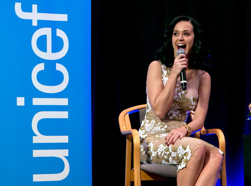 Katy Perry, embajadora de buena voluntad de UNICEF