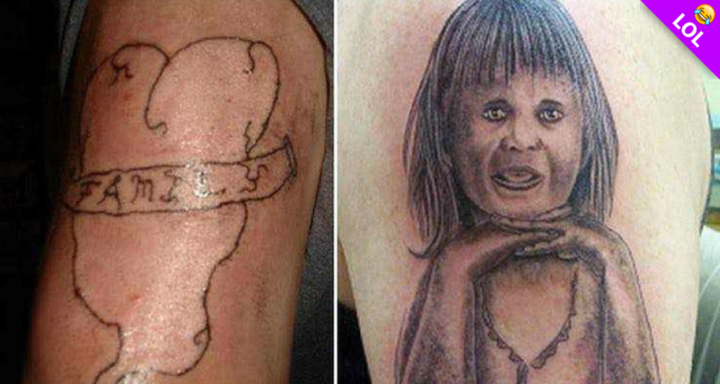 SEIS personas que intentaron arreglar sus  tatuajes y fallaron