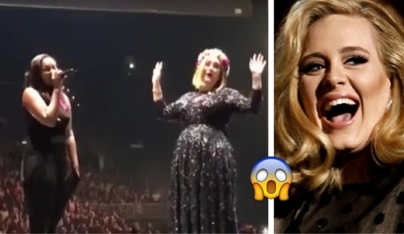 Adele invita a fan a cantar y su INCREÍBLE voz sorprendió