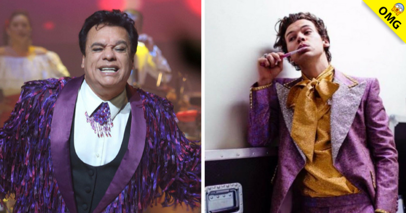 Acusan a Harry Styles de copiarle los trajes a Juan Gabriel