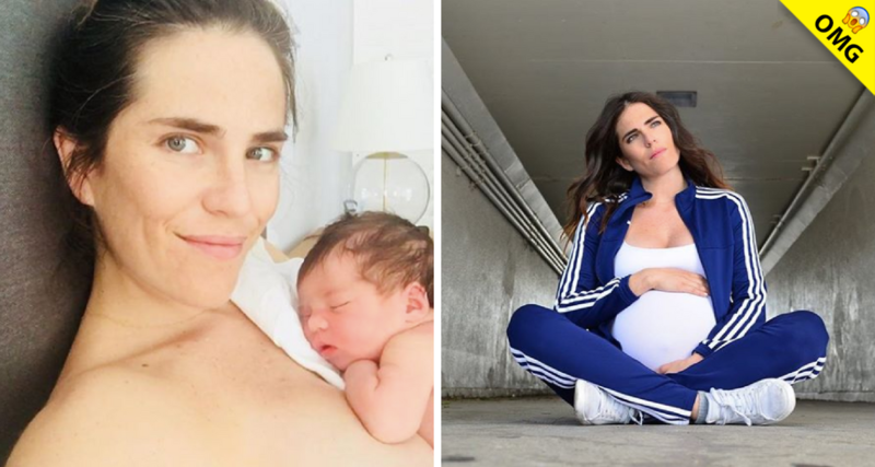 Karla Souza presume sensual figura a meses de dar a luz