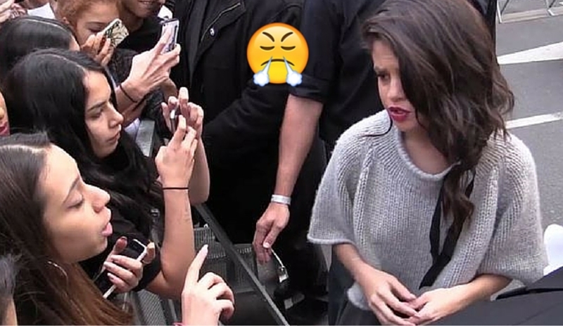 Así se enojó Selena cuando un fan le recordó a Justin Bieber