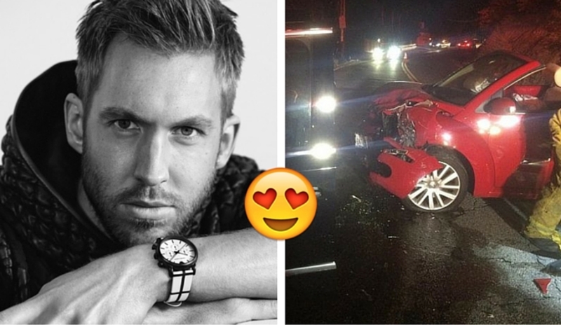 Así luce Calvin Harris a unos días de su accidente