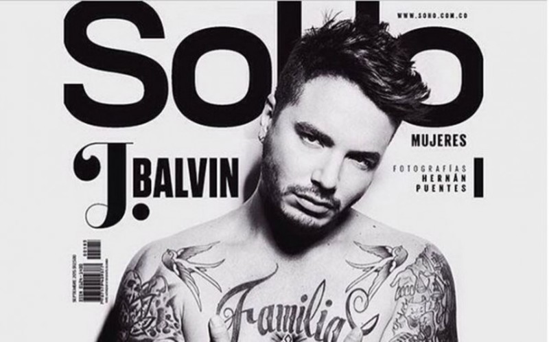 J Balvin denudo en la revista Soho.