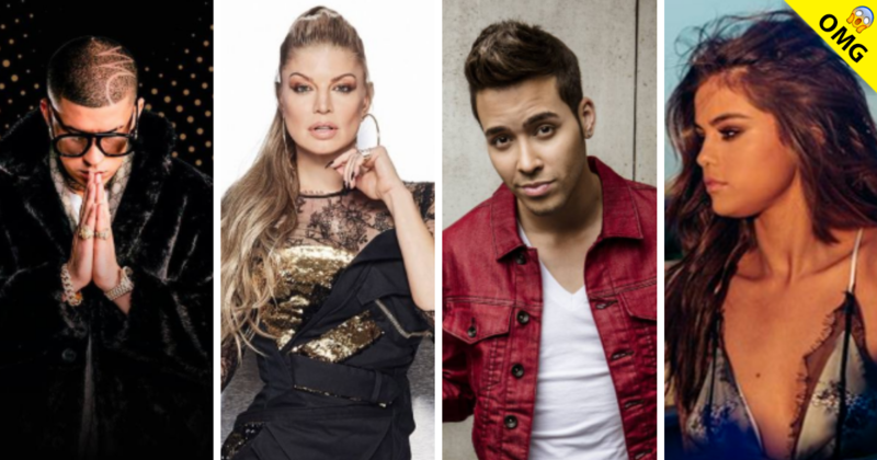 La nueva canción entre Selena, Fergie, Bad bunny y Prince Royce