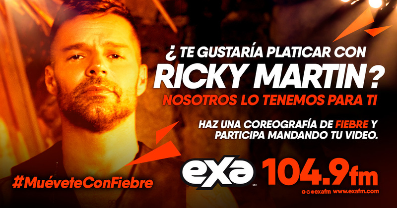 ¿Te gustaría platicar con Ricky Martín?